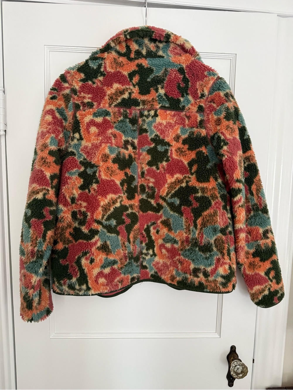 Multicolor Fleece Snap-Front Jacket - Picture 2 of 3